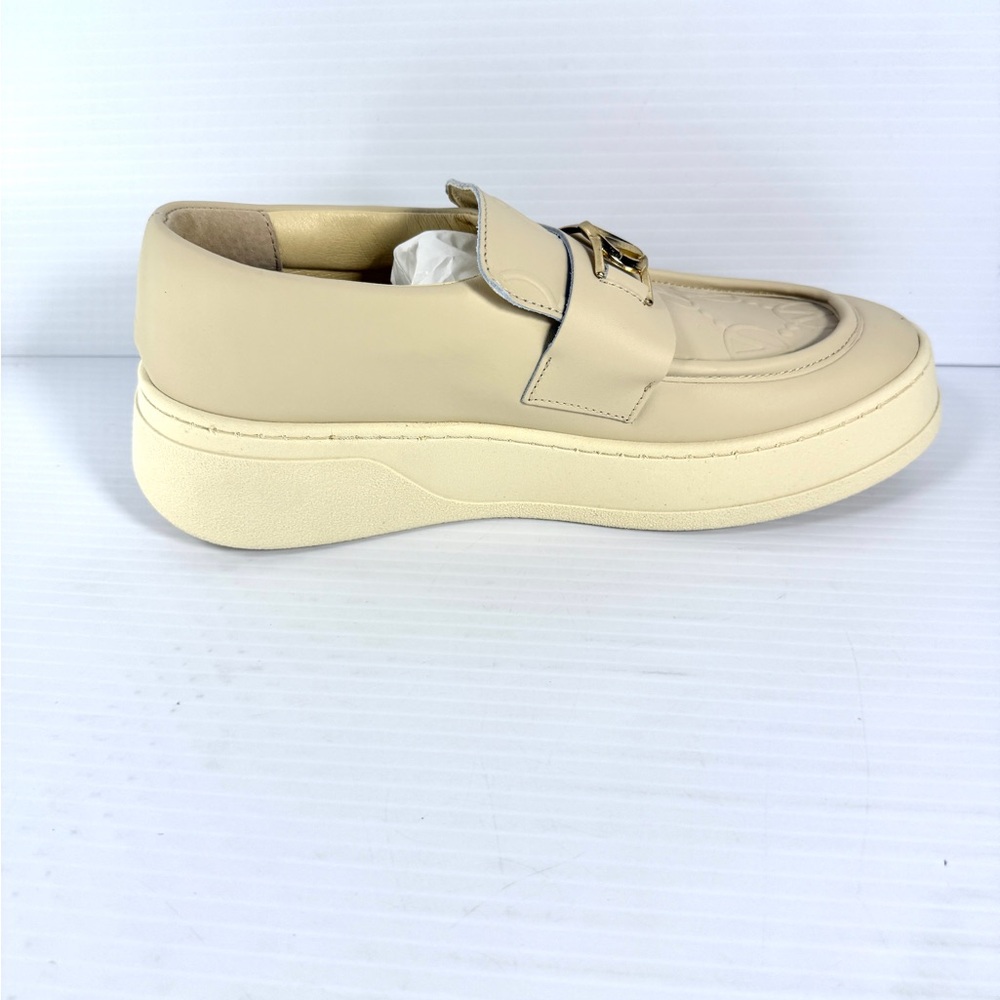 Valentino Men’s Loafer  Shoe with Golden Badge Logo - Picture 7 of 13